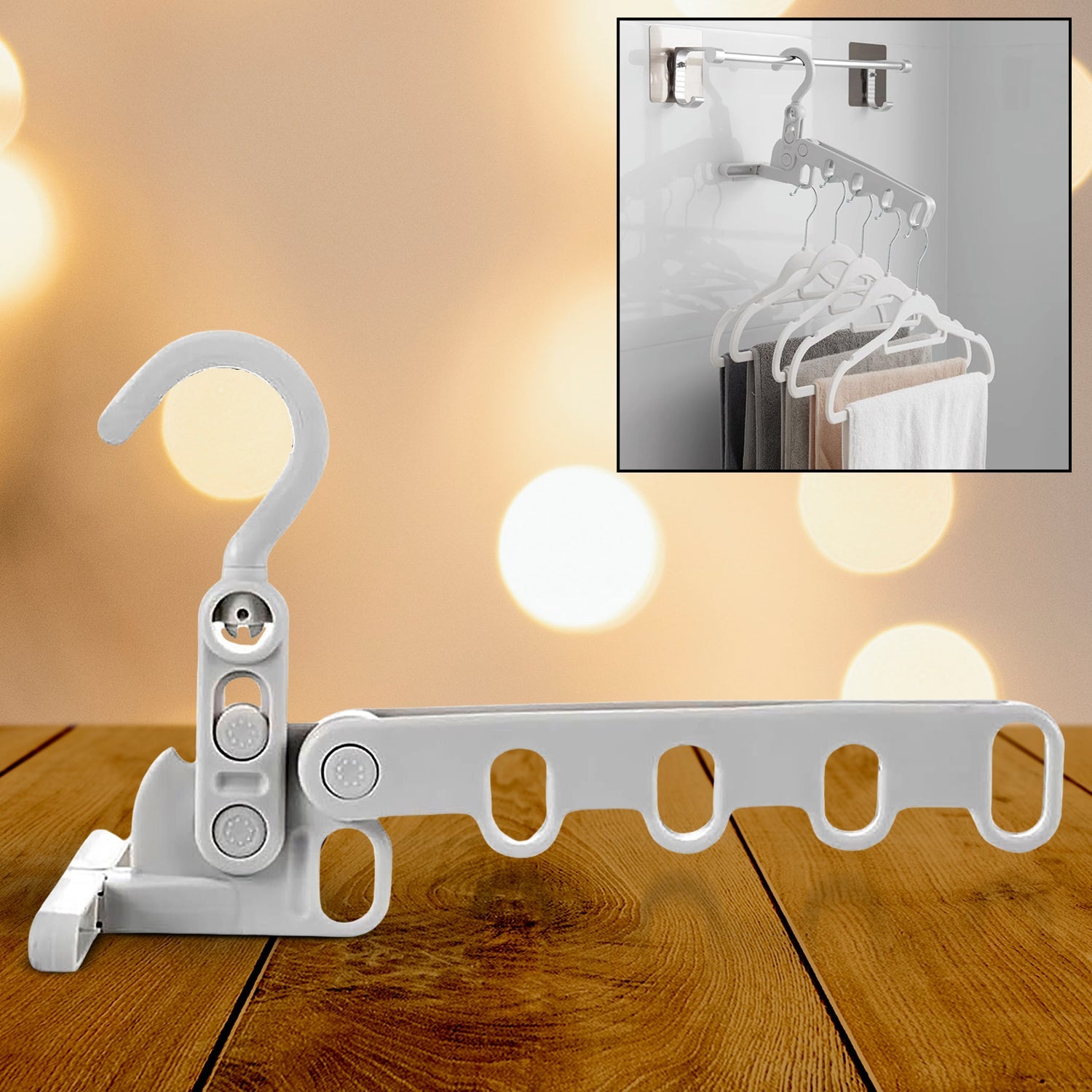 13049 5 holes foldable clothes Hanger, travel clothes hanger, multifunctional clothes hanger, space-saving wall holder, clothes rack, robust clothes hanger for travel, indoors. 13049 5 holes foldable clothes Hanger, travel clothes hanger, multifunctional clothes hanger, space-saving wall holder, clothes rack, robust clothes hanger for travel, indoors.